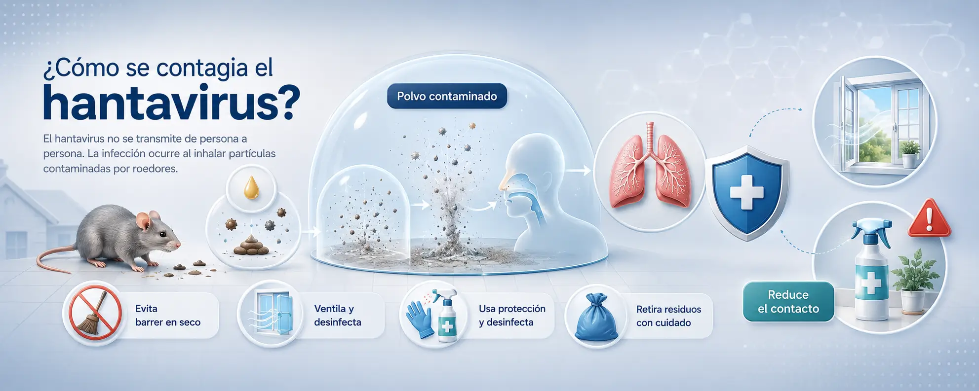 Cómo se contagia el hantavirus
